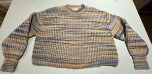 Zara Girls 13-14 Fuzzy Sweater Multi-colored Crewneck Pullover Knit Soft Cozy - Picture 1 of 3