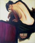 Quality Hand Painted Oil Painting, Kneeled Nude Rear View, 20x24in