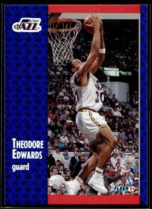 1991 Fleer Utah Jazz #199 Theodore Edwards
