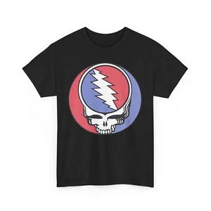 Grateful Dead T Shirt Lightning Skull Syf T Shirt - Picture 1 of 13
