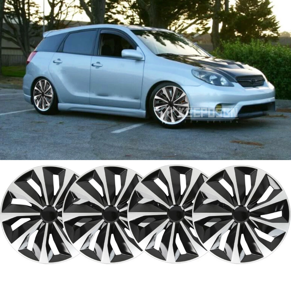 For Toyota Matrix Set of 4 16" Snap On Hub Caps Full R16 Tire Rim Wheel Cover - Image 1 of 4