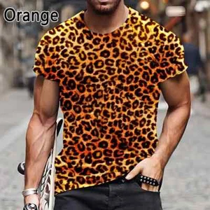 New Hot Leopard Texture Print T-shirts Fashion 3D Men's/Women's Streetwear Summe - Picture 1 of 2