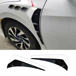 For Honda Civic 2016-2021 White Black Type R Style Fender Side Air Outlet Cover - Foto 1 di 12