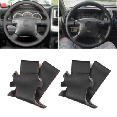 Cubierta protectora antideslizante para volante de costura de coche para Nissan Almera X-Trail Foto 1 de 4