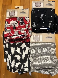 Old Navy Men's Size MEDIUM VARIETY Boxer Shorts Lot 4 Pair 100% Cotton New! - Picture 1 of 10