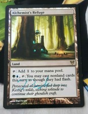 Alchemist's Refuge FOIL (signed) MTG Avacyn Restored Rare Land SP to MP x1 OC3
