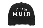 Team Muir Baseball Hat Cap Gift Present Surname Family Name Birthday Cool