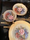 AYNSLEY ENGLAND RARE BONE CHINA  FLOWER GARDEN GOLD COVERED NUMBERED 804
