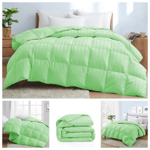 Wonderful 1000 TC Down Alternative Comforter OR Sets Sage Stripes Select Item - Picture 1 of 12
