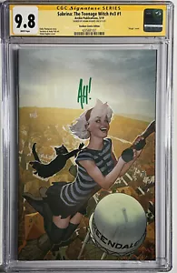Sabrina The Teenage Witch #1 CGC SS 9.8 signed ADAM HUGHES Virgin NM AH - Picture 1 of 3