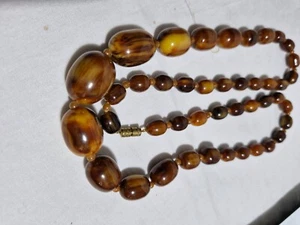Antique Bakelite beads 10-19mm L75cm W65g - Bild 1 von 6