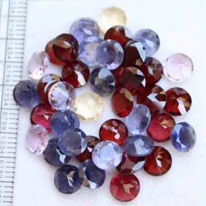 Lote al por mayor de piedras preciosas sueltas naturales surtidas de 31,4 quilates 39 piezas 6 mm - Imagen 1 de 4