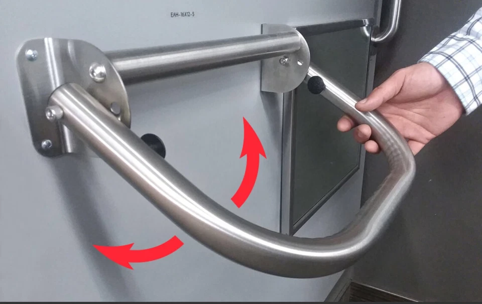 Extend a Hand Foldable, locking, flip up Stainless Grab Bar - Image 1 of 1
