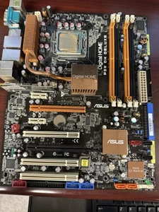 Asus P5W DH Deluxe ATX Motherboard Intel Core 2 Duo E6600 CPU 2.4GHZ W Cooler - Picture 1 of 3