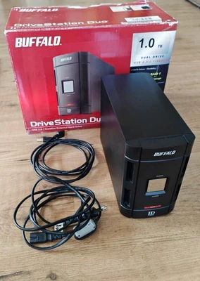 Buffalo DriveStation Duo / Externes Gehäuse USB + IEEE 1394 + 2x 500GB in RAID - Bild 1 von 2