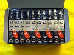 10x MAXELL XL II-S 100 Long Play Cassette Tapes 1988-1989 + OVP + SEALED + Box + - Picture 1 of 6