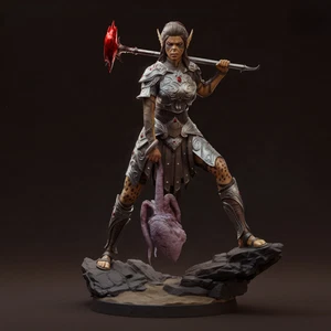 Estatuilla de colección Lae'zel BG3 escala 1/6 1/9 figura pintada a mano - Imagen 1 de 4