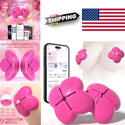 Vibradores de mamilo à prova d'água para casais com design recarregável USB - Imagem 1 de 4