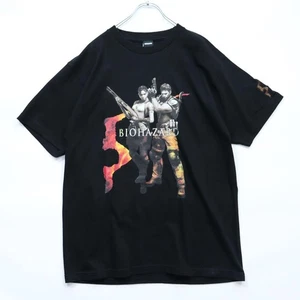 Resident Evil 5 T-Shirt CAPCOM Official Chris Sheva Black Tee Biohazard Game L - Picture 1 of 7
