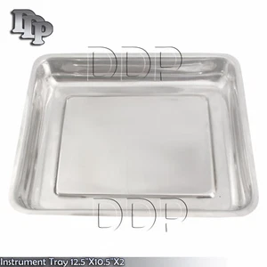 Instrument Tray 12.5"X10.5"X2 Dental veterinary Surgical Instruments - Picture 1 of 3