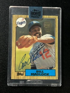 2018 Bill Madlock TOPPS ARCHIVES SIGNATURE SERIES Buyback Auto 33/59 - Picture 1 of 2