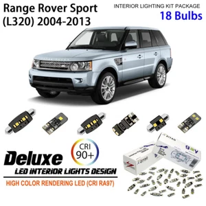 18 piezas Actualización de luz interior LED para Range Rover Sport 2004-2013 bombilla blanca - Imagen 1 de 8