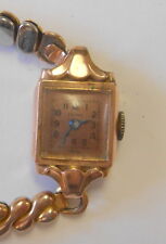 Rare 14K Pink Gold Case Vintage Parker Womens Wrist Watch Expansion Band 17J