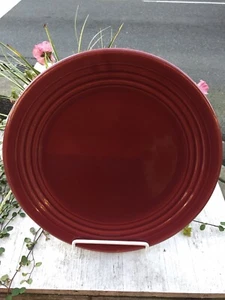 BAUER 12 5/8" CHOP PLATE - BURGANDY - RING WARE - Picture 1 of 6