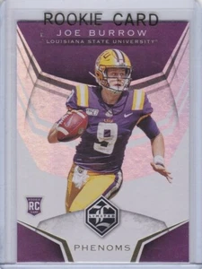 Tarjeta de novato Joe Burrow 2020 Limited Phenoms $$ RC Panini fútbol LSU TIGERS - Imagen 1 de 2
