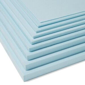 Styrofoam-Platten, Hartschaum blau - 1, 2, 3, 4, 5, 6, 8, 10, 12, 15mm Stärke