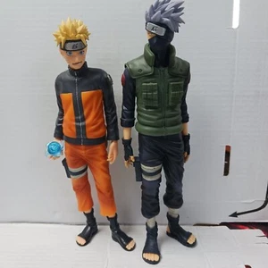 Kakashi Hataki  & Naruto Uzumaki PVC Statue Lot Banpresto Grandista - Picture 1 of 11
