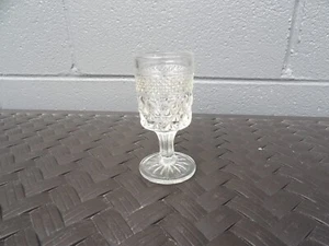 Vintage Anchor Hocking Glassware- Large 4 1/2" Wexford Water Goblet Wine Glass - Picture 1 of 2