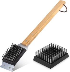 Grill Brush and Scraper, Durable & Effective, Include Extra Stainless Steel - Picture 1 of 8