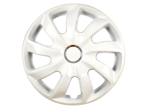 4x 14" Radkappen Radzierblenden 14 Zoll Radzierblende ABS Kunststoffblende STIG WEISS - Bild 1 von 3