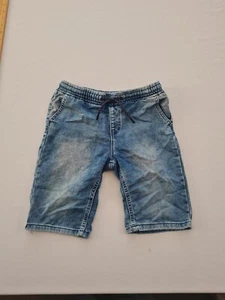 Girls Denim Shorts Age 11-12 Elastic Waist Pockets Blue 757 - Picture 1 of 11