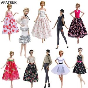 Fashion Doll Clothes For 11.5" 1/6 Doll Outfits Floral Party Dress Gown Skirt