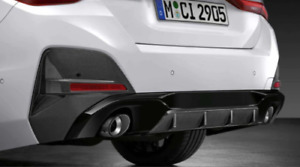 Nowe oryginalne BMW serii 4 G26 M PERFORMANCE tylny dolny zderzak wykończenie połysk czarny 