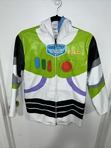 Disney Store Toy Story Buzz Lightyear Rain Jacket Coat 10 Large Costume - Picture 1 of 7