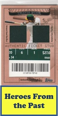 2009 Topps Ticket/Stardom Ticket Stubs+Mem Dual #TSP2-62 Travis Buck #/224 056-D - Image 1 of 2