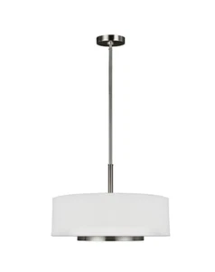 Generation Lighting 6628003-962 Nance 3-Light Brushed Nickel Pendant - Picture 1 of 12