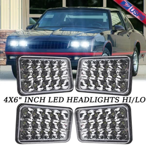 4PCS 4x6" inch LED Headlights Hi-Lo Beam H4 for Chevrolet Monte Carlo 1980-1988 - Picture 1 of 12
