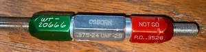 THREAD PLUG GAGE .375 -24 .UNF-2B P.D..3528 A1 - Picture 1 of 6