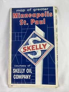 Karte von Greater Minneapolis St Paul Street Index Skelly Öl Vintage unbekanntes Jahr - Bild 1 von 9