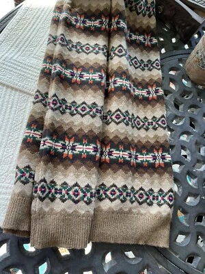 Tecido Ralph Lauren Xadrez Russet Mistura de Lã Italiana 29x24” Dupla Face Novo com etiquetas $245 - Imagem 1 de 4