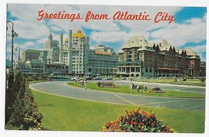 Atlantic City NJ Marlborough-Blenheim Hotel Vintage Postcard - Picture 1 of 2