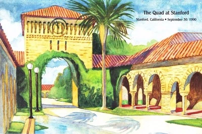 USPS FDC Ceremony UX150 Quad at Stanford the Farm Centennial Architecture - Image 1 of 4