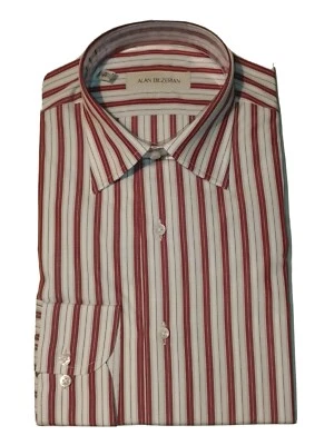 CAMICIA UOMO IN COTONE A RIGHE MARCA ALAN BILZERIAN - Immagine 1 di 3