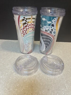 2 Royal Caribbean Tumblers Cups With Lids - Image 1 of 4