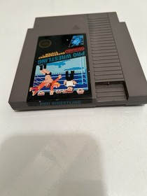 Nintendo NES Pro Wrestling Video Game Cartridge Authentic, Clean, Tested 5 Screw