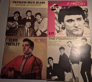 4x Vinyl Ep 7" Record Elvis Presley/P J Proby/Foremost/Swinging Blue Jeans Vgc - Picture 1 of 2